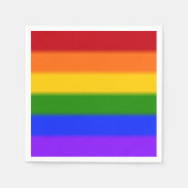 Flag für Regenbogen-Gay Pride Serviette (Vorderseite)