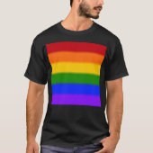 Flag für Regenbogen-Gay Pride T-Shirt (Vorderseite)
