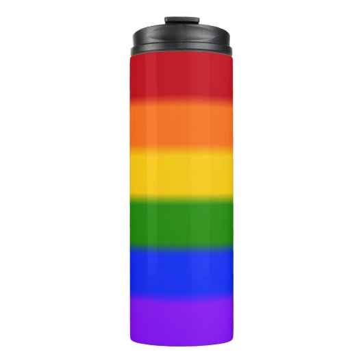 Flag für Regenbogen-Gay Pride Thermosbecher (Vorderseite)
