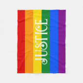 Flag für Regenbogen / JUSTIZ Fleecedecke (Vorderseite)