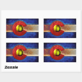 Flag für Rostmetall Colorado Rechteckiger Aufkleber (Blatt)