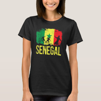 Flag für senegalesische Fußballspieler T-Shirt