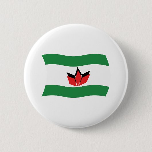 Flag für ungarische Bürger Button (Vorderseite)
