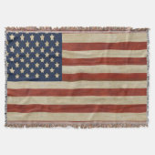 Flag für Vintage USA Decke (Vorderseite)