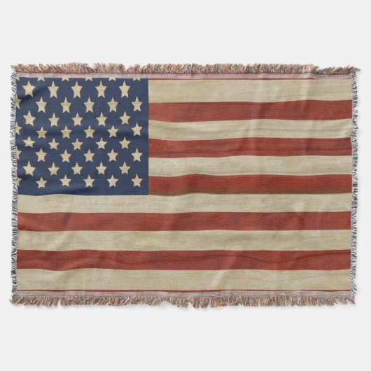 Flag für Vintage USA Decke (Vorderseite)