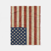 Flag für Vintage USA Fleecedecke (Vorderseite)