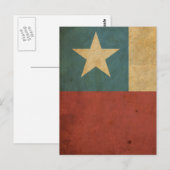 Flag für Vintagen Chile Postkarte (Vorne/Hinten)