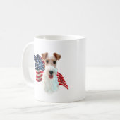 Flag für Wire Fox Terrier Kaffeetasse (Vorderseite Links)