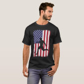 Flag Fußball USA T-Shirt (Vorne ganz)