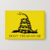 Flag Gadsden Rattlesnake: Revolutionärer Krieg 177 Button (Vorderseite)