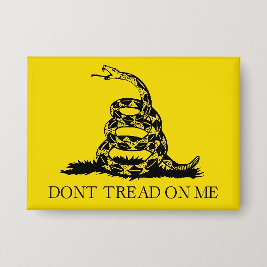 Flag Gadsden Rattlesnake: Revolutionärer Krieg 177 Button (Vorderseite)