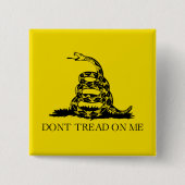 Flag Gadsden Rattlesnake: Revolutionärer Krieg 177 Button (Vorderseite)