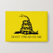 Flag Gadsden Rattlesnake: Revolutionärer Krieg 177 Button (Vorderseite)