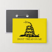 Flag Gadsden Rattlesnake: Revolutionärer Krieg 177 Button (Vorderseite/Rückseite)