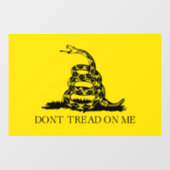 Flag Gadsden Rattlesnake: Revolutionärer Krieg 177 Fensteraufkleber (Blatt)