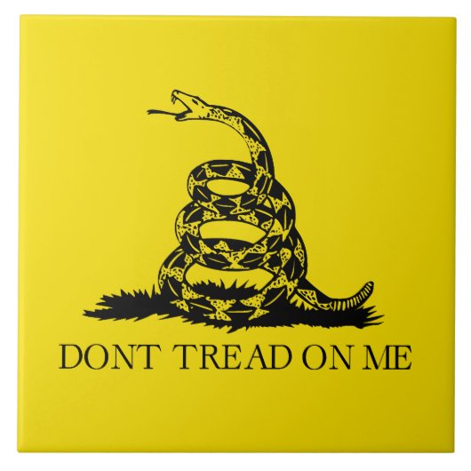 Flag Gadsden Rattlesnake: Revolutionärer Krieg 177 Fliese (Vorderseite)