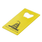 Flag Gadsden Rattlesnake: Revolutionärer Krieg 177 Geldbeutel Flaschenöffner (Rückseite Schrägansicht)