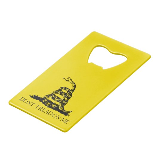 Flag Gadsden Rattlesnake: Revolutionärer Krieg 177 Geldbeutel Flaschenöffner (Rückseite Schrägansicht)