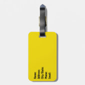 Flag Gadsden Rattlesnake: Revolutionärer Krieg 177 Gepäckanhänger (Rückseite vertikal)