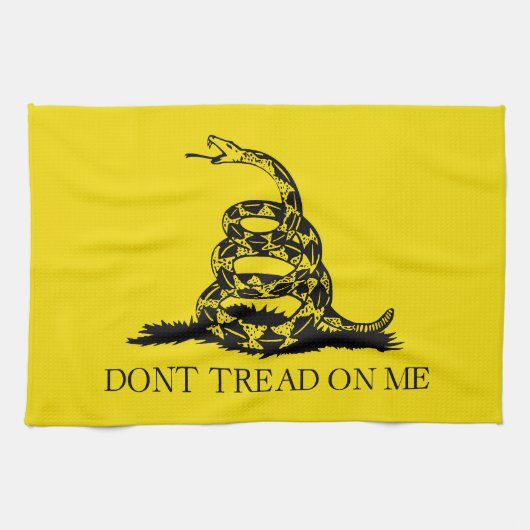 Flag Gadsden Rattlesnake: Revolutionärer Krieg 177 Geschirrtuch (Horizontal)
