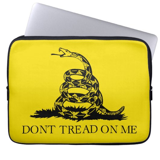 Flag Gadsden Rattlesnake: Revolutionärer Krieg 177 Laptopschutzhülle (Vorderseite)