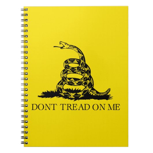 Flag Gadsden Rattlesnake: Revolutionärer Krieg 177 Notizblock (Vorderseite)