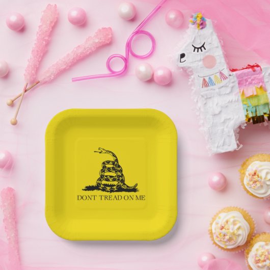 Flag Gadsden Rattlesnake: Revolutionärer Krieg 177 Pappteller (Party)