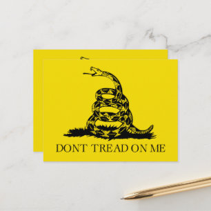 Flag Gadsden Rattlesnake: Revolutionärer Krieg 177 Postkarte