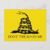 Flag Gadsden Rattlesnake: Revolutionärer Krieg 177 Postkarte (Vorderseite)