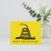 Flag Gadsden Rattlesnake: Revolutionärer Krieg 177 Postkarte (Stehend Vorderseite)