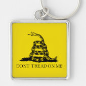 Flag Gadsden Rattlesnake: Revolutionärer Krieg 177 Schlüsselanhänger (Vorne)