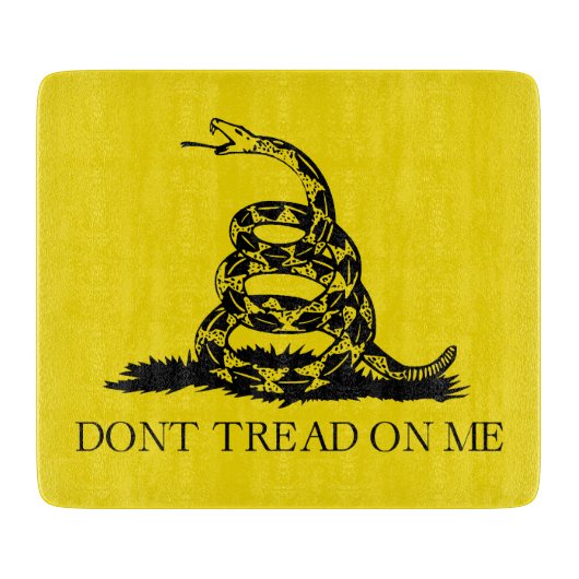 Flag Gadsden Rattlesnake: Revolutionärer Krieg 177 Schneidebrett (Vorderseite)