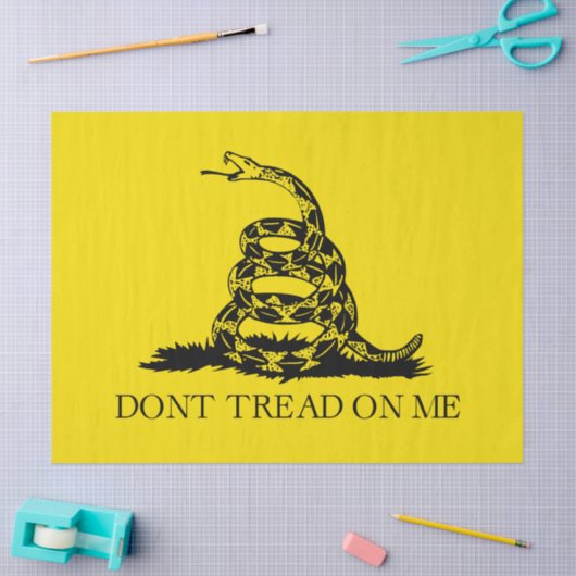 Flag Gadsden Rattlesnake: Revolutionärer Krieg 177 Seidenpapier (Basteln)