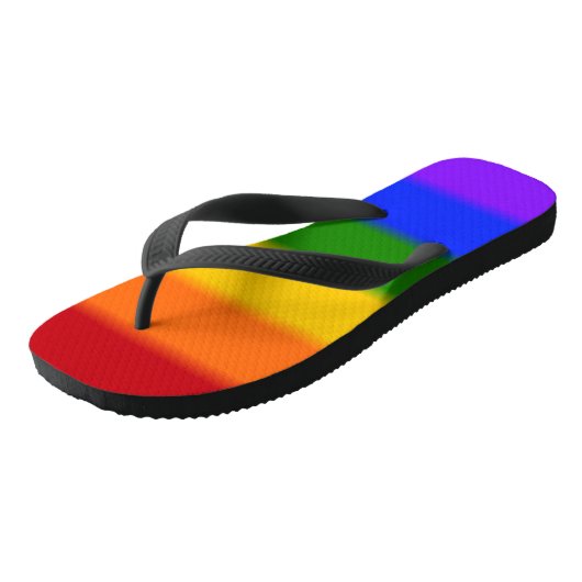 Flag-Gay Pride Badesandalen (Schrägansicht)
