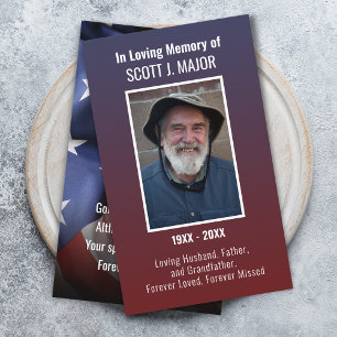 Flag Gebetskarte Foto Ombre Blau Rot Karte