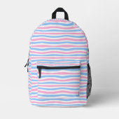Flag-gedruckter Rucksack für Wavy Trans (Vorderseite)