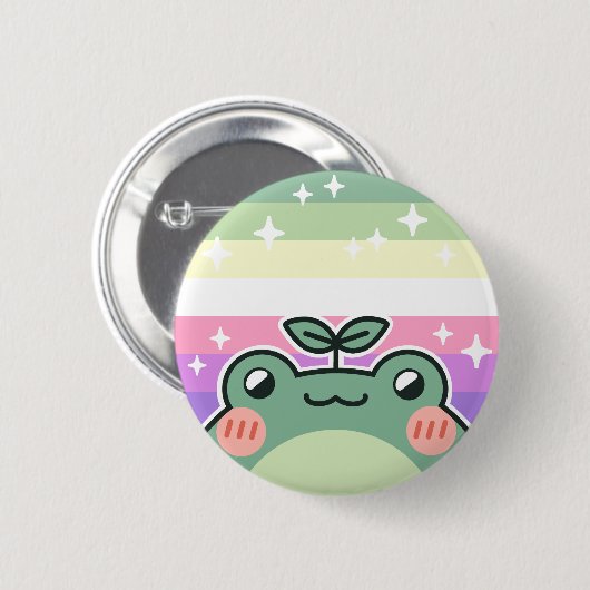 Flag Genderfae LGBT Button (Vorne & Hinten)
