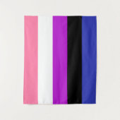 Flag Genderfluid 50 x 60 Wandteppich (Vorderseite)