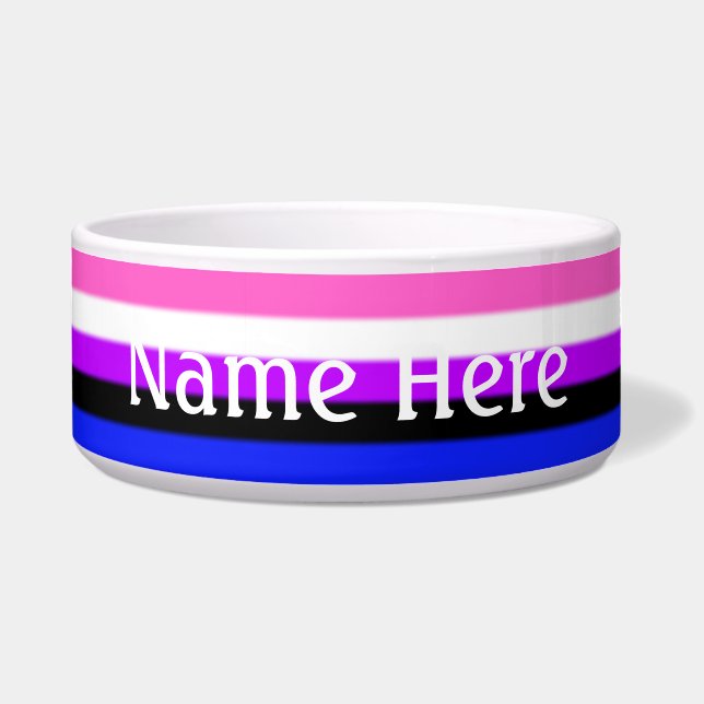 Flag Genderfluid Napf (Vorderseite)