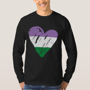 Flag "Genderqueer Pride Heart" 1 T-Shirt