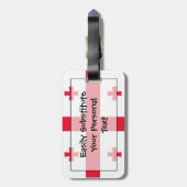 Flag Georgia Easy ID Personal Gepäckanhänger (Rückseite vertikal)