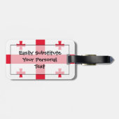 Flag Georgia Easy ID Personal Gepäckanhänger (Rückseite horizontal)