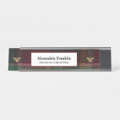 Flag-Geschäftsstelle Madras für die Jungfrau Schreibtischnamensplakette (Vorderseite )