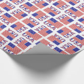 Flag-Geschenk der USA und USA Geschenkpapier (Ecke)