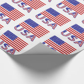 Flag-Geschenk der USA und USA Geschenkpapier (Ecke)