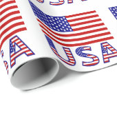 Flag-Geschenk der USA und USA Geschenkpapier (Rolleneckpunkt)