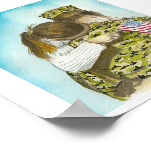 Flag Girl Poster (Ecke)