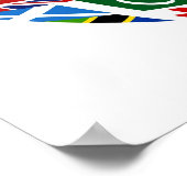 Flag Globe Poster (Ecke)