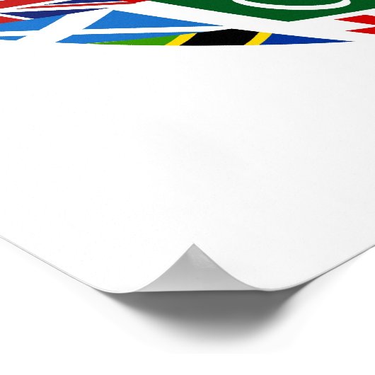 Flag Globe Poster (Ecke)