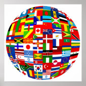 Flag Globe Poster (Vorne)